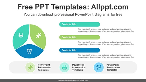 Split Circle Banner PowerPoint Diagram Template