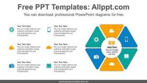 Split Hexagon PowerPoint Diagram