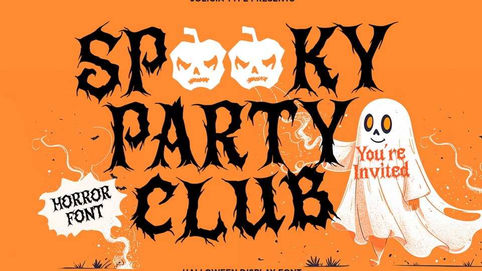 Spooky Party Club Font › Fontesk
