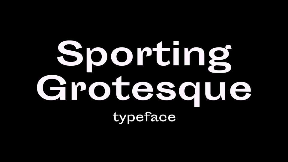 Sporting Grotesque Font › Fontesk