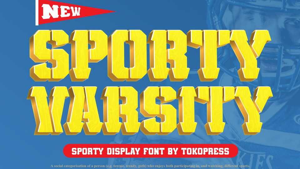 Sporty Varsity Font › Fontesk