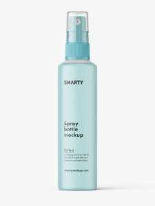 Spray bottle mockup / frosted