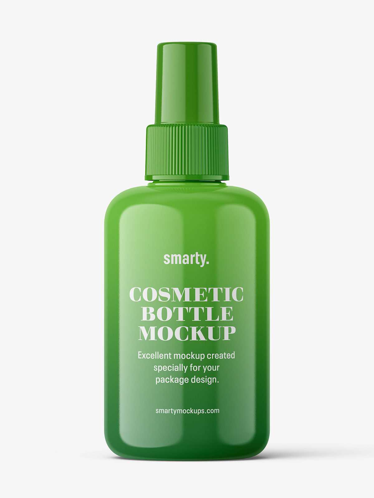 Spray bottle mockup / glossy
