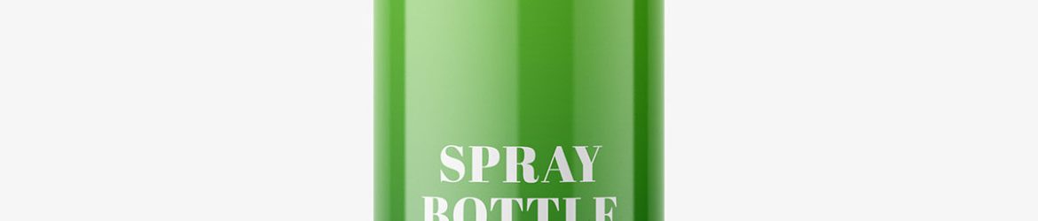 Spray bottle mockup / Glossy