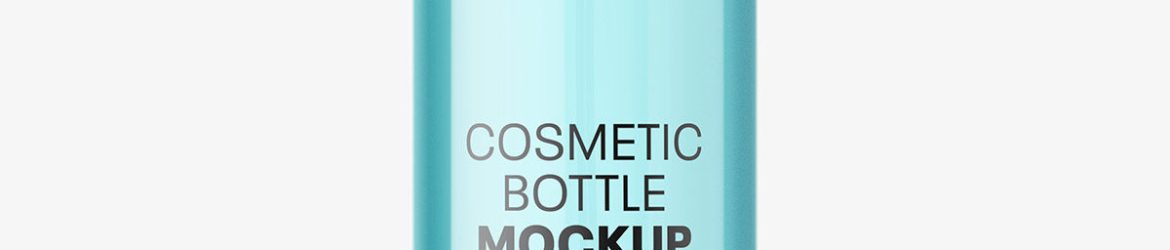 Spray bottle mockup / transparent