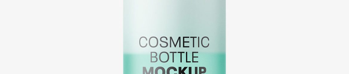Spray bottle mockup / two phase liquid