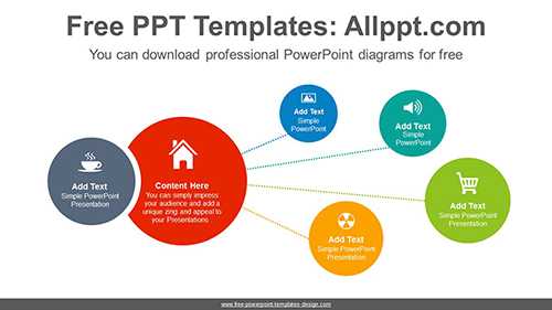 Spread circles PowerPoint Diagram Template