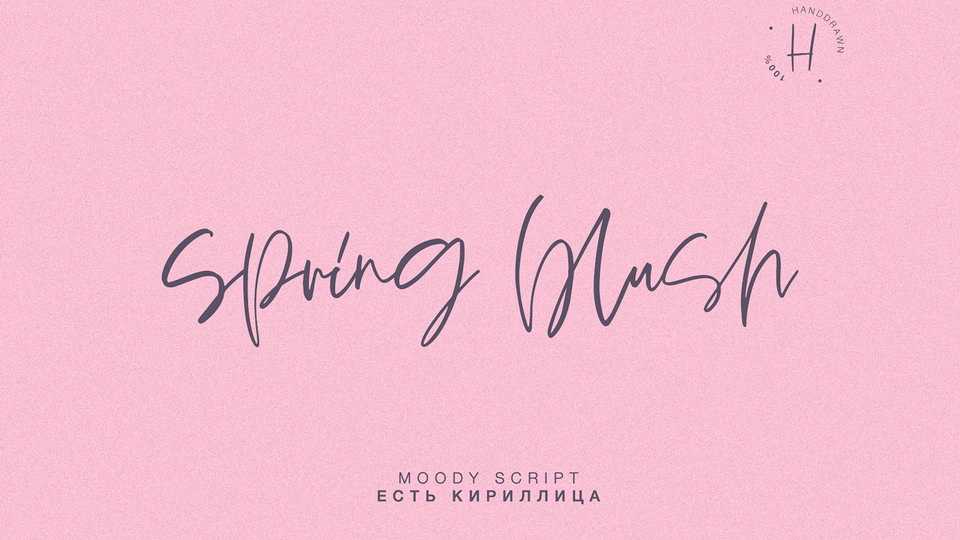 Spring Blush Font › Fontesk