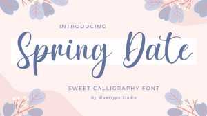 Spring Date Font › Fontesk