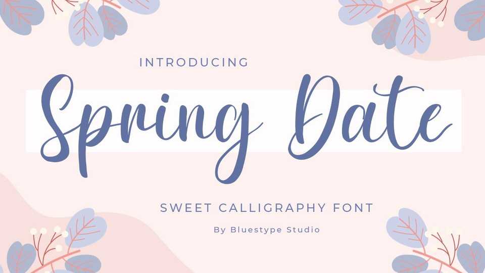 Spring Date Font › Fontesk