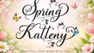 Spring Katteny Font › Fontesk