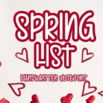 Spring List Display Font