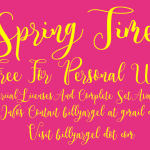 Spring Time Script Font