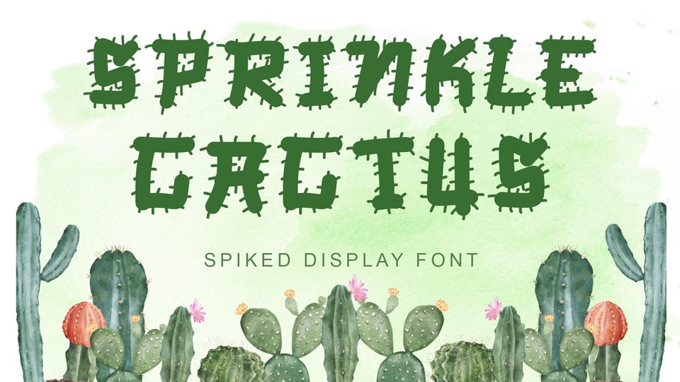 Sprinkle Cactus Font › Fontesk