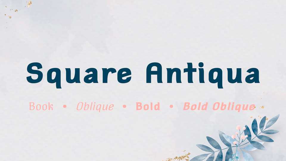 Square Antiqua Font Family › Fontesk
