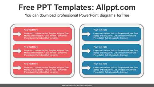 Square Arrow Boxes PowerPoint Diagram