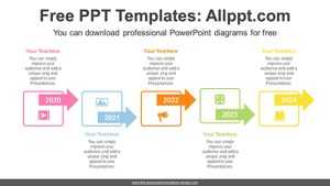 Square Arrow PowerPoint Diagram