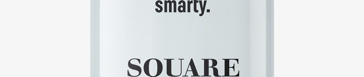 Square bottle with acryllic liquid mockup