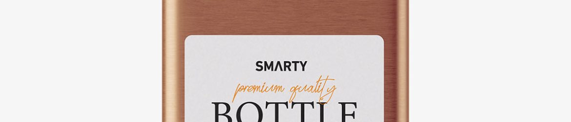 Square bottle with pump mockup / metallic