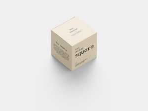 Square box mockup