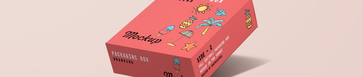 Square Box Packaging Mockups