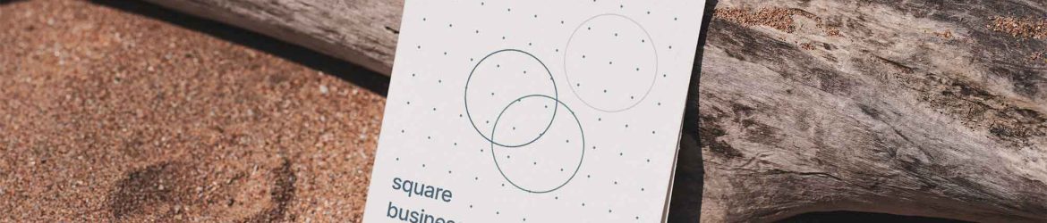 Square Business Card Mockup