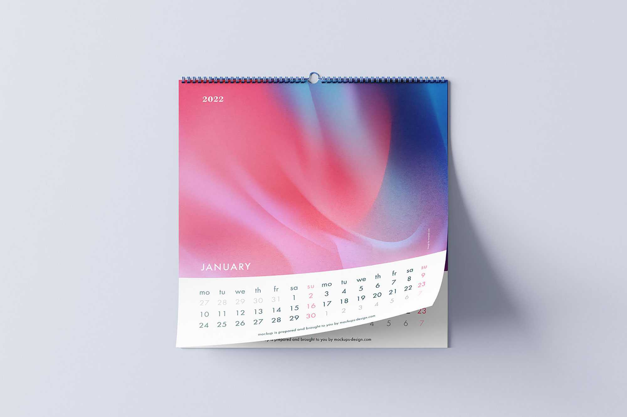 Square Calendar Mockup