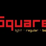 Square Display Font
