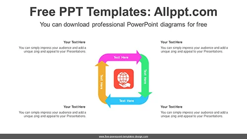 Square Flow Arrow Diagram Template