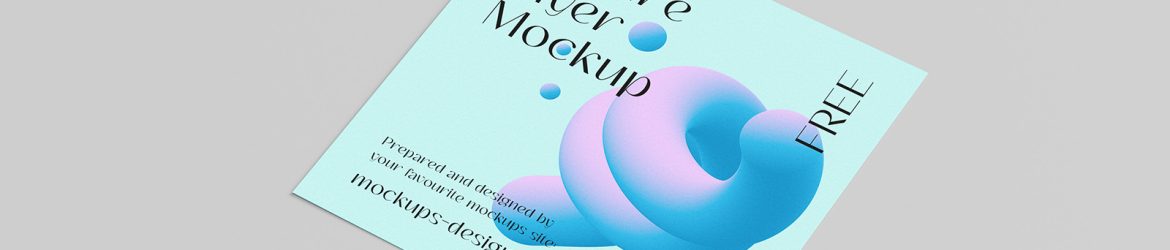 Square flyer mockup