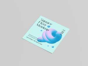 Square flyer mockup