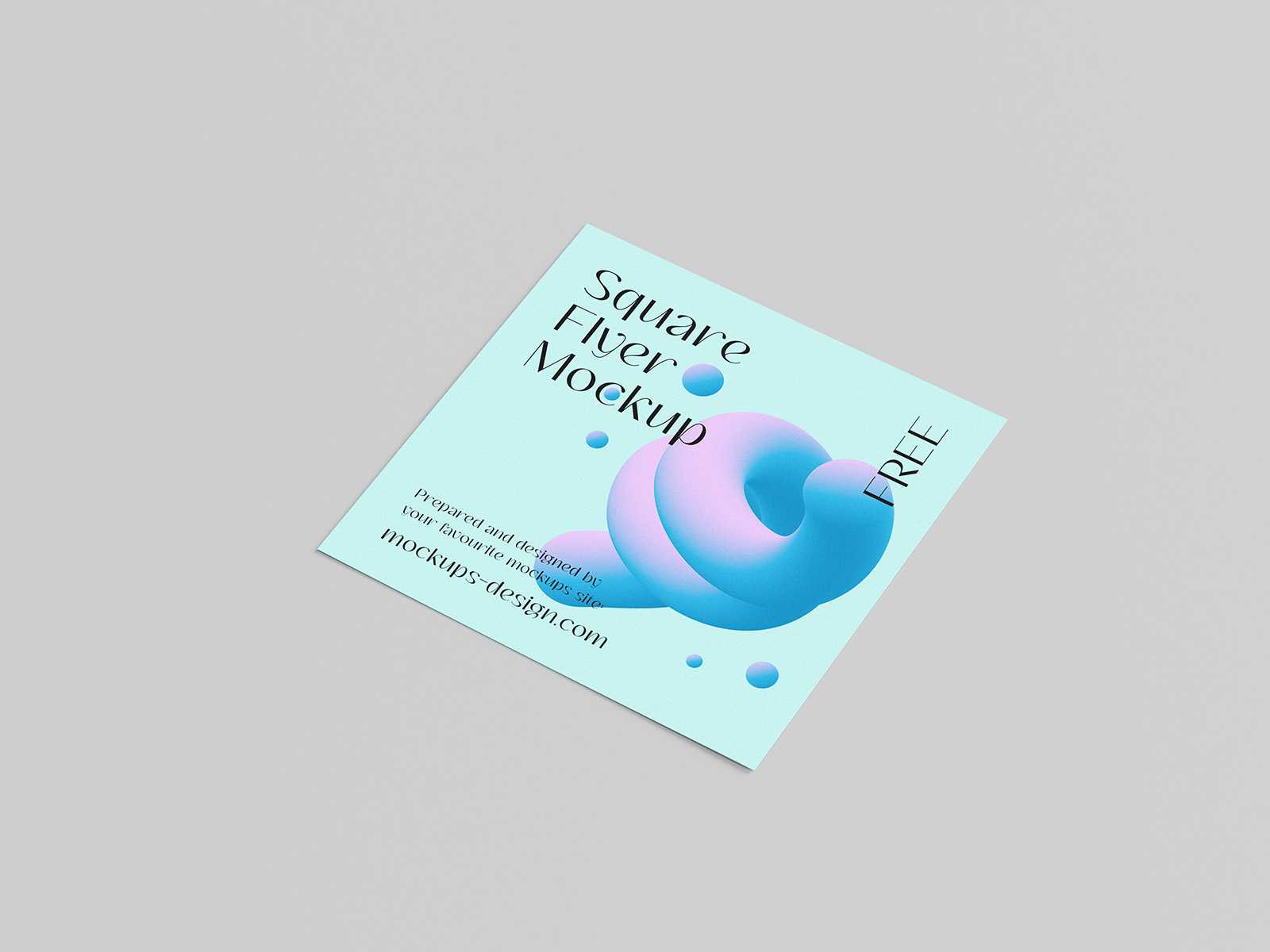 Square flyer mockup