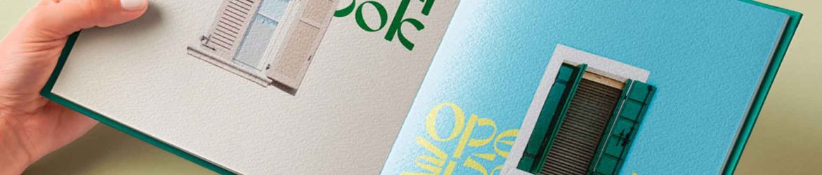 Square Hardcover Open Book Mockup
