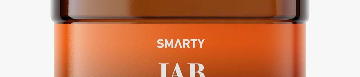 Square jar mockup / amber Square jar mockup / amber