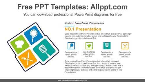 Square List PowerPoint Diagram template