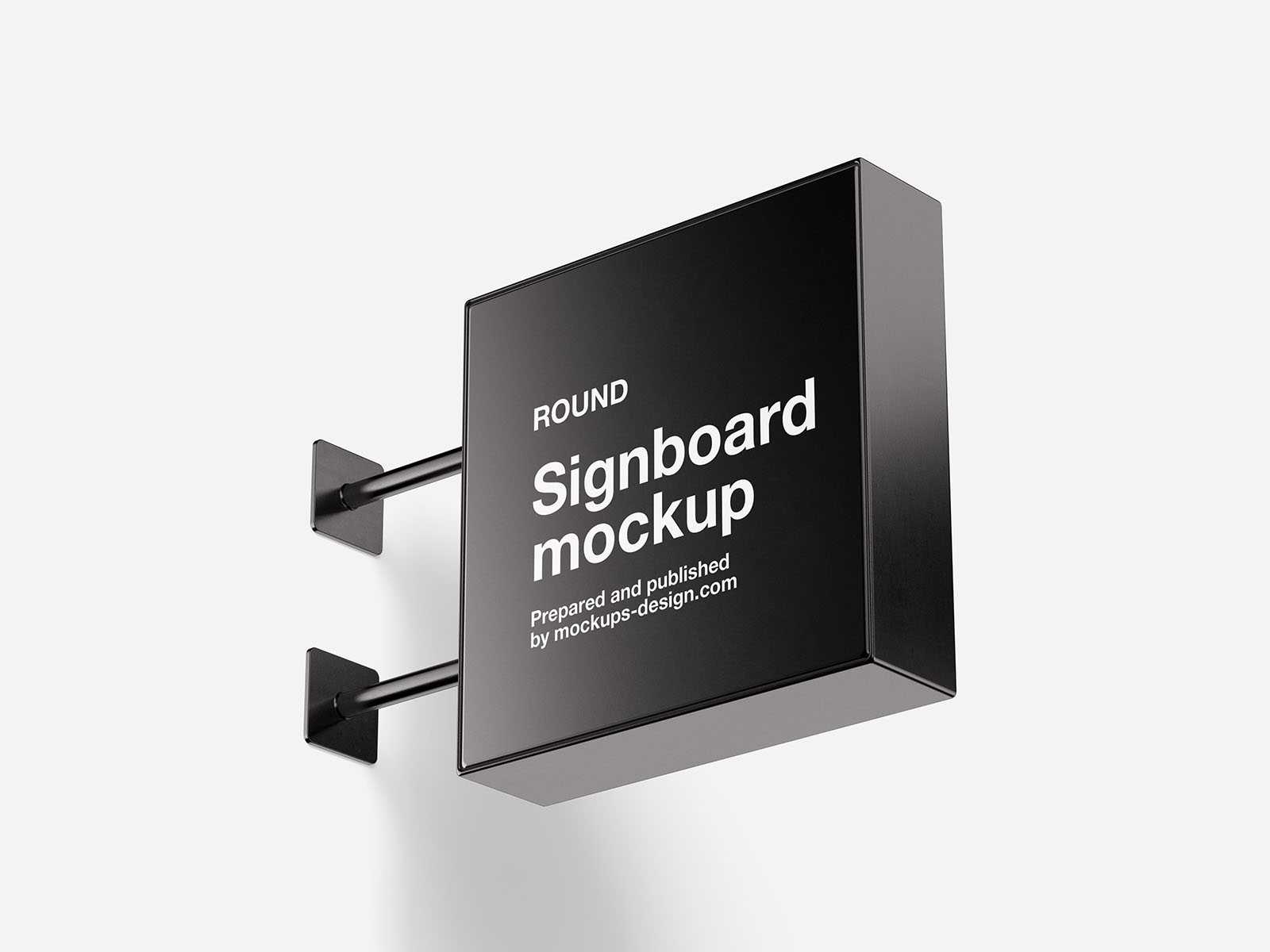 Square signboard mockup - Instant Download