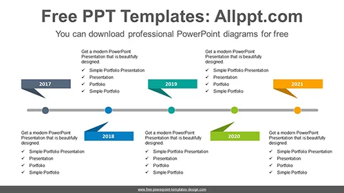 Square Speech bubble PowerPoint Diagram