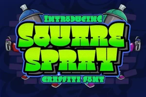 Square Spray Font