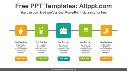 Squares progress PowerPoint Diagram