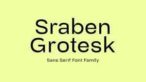 Sraben Grotesk Font Family › Fontesk