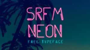 SRFM Neon Font › Fontesk