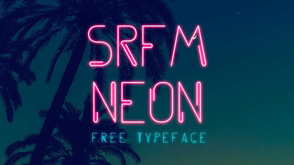 SRFM Neon Font › Fontesk