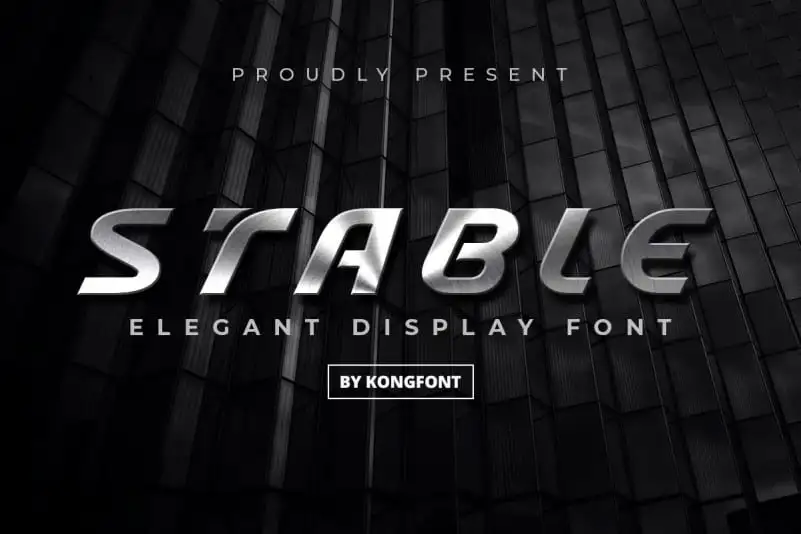 Stable Display Font