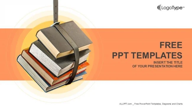 Stack of Books PowerPoint Templates
