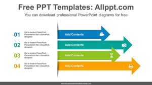Stacked arrows PowerPoint Diagram Template