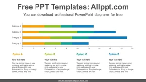 Stacked bar chart PowerPoint Diagram Template