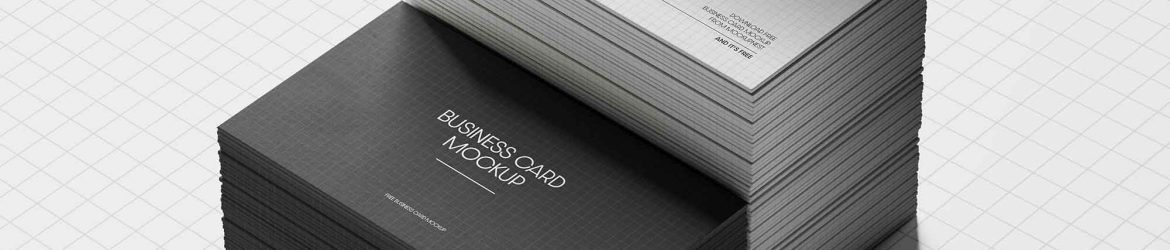 Stacked Business Card Mockup