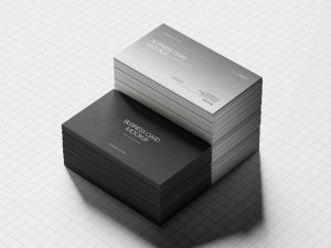 Stacked Business Card Mockup