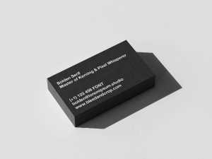 Stacked Business Card Mockup