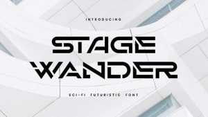 Stage Wander Font › Fontesk